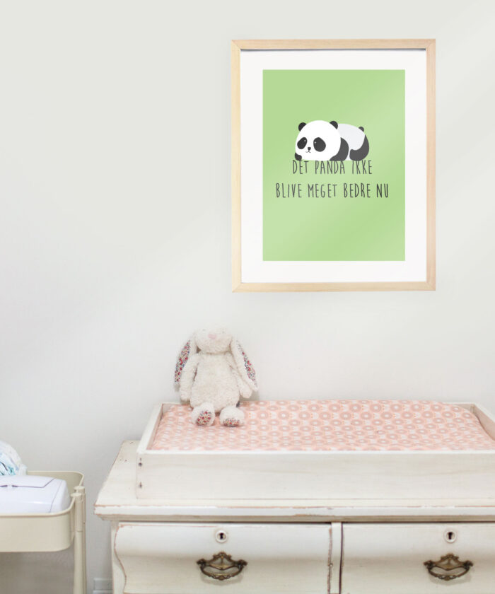 panda plakat børneværelse